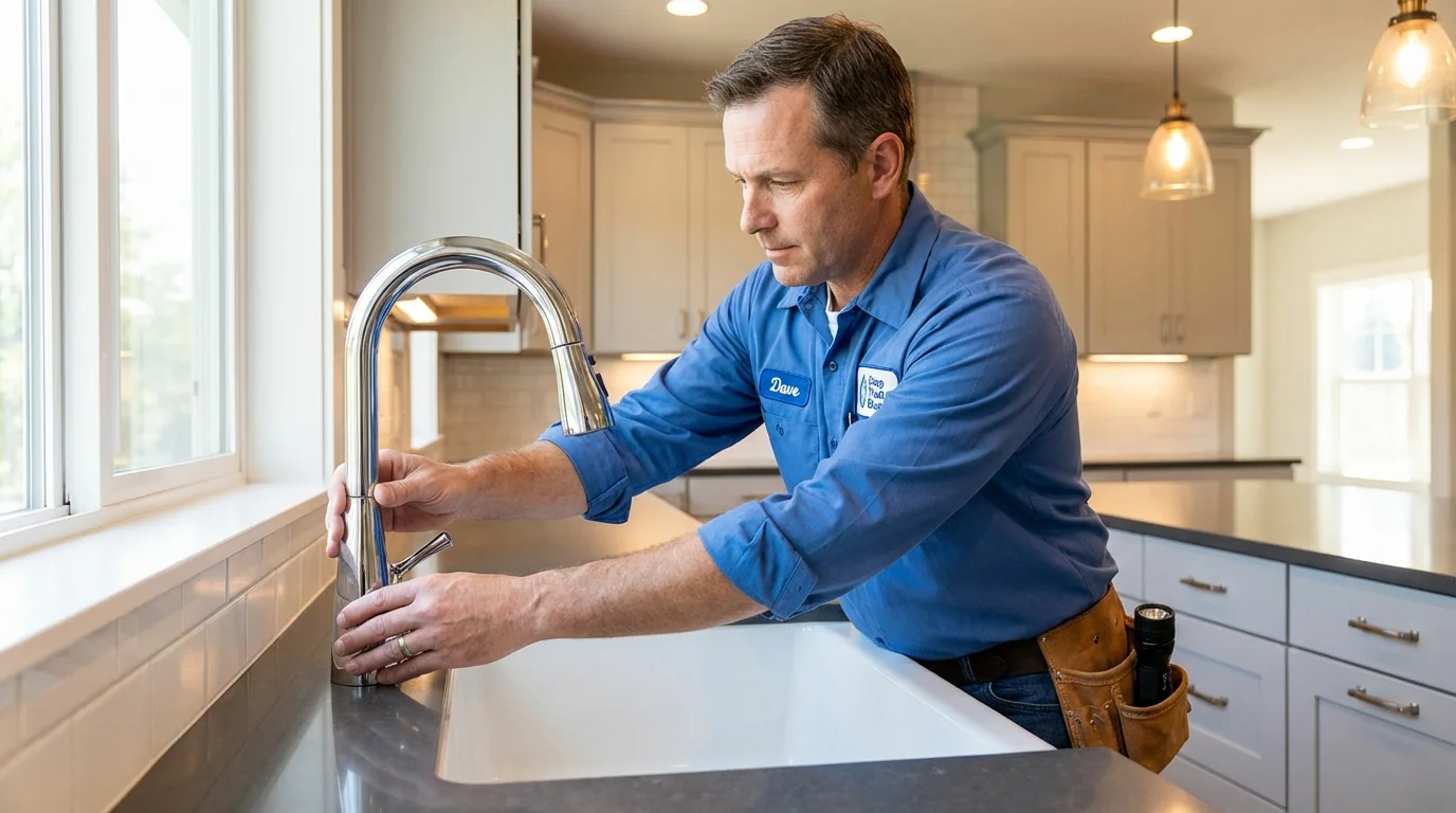Kitchen faucet installation by Johns Plumbing LLC in Geary