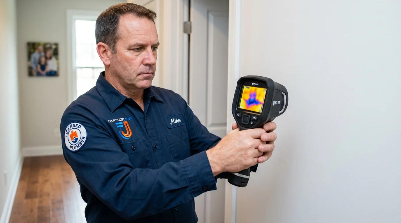 Thermal imaging leak detection by Johns Plumbing LLC in Geary